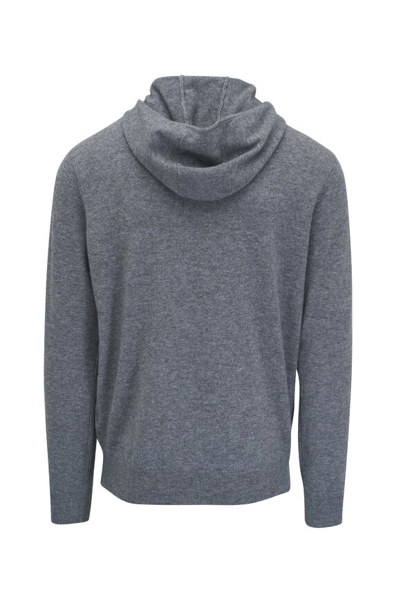 Peter Millar - Conway Gale Gray Wool & Cashmere Hoodie