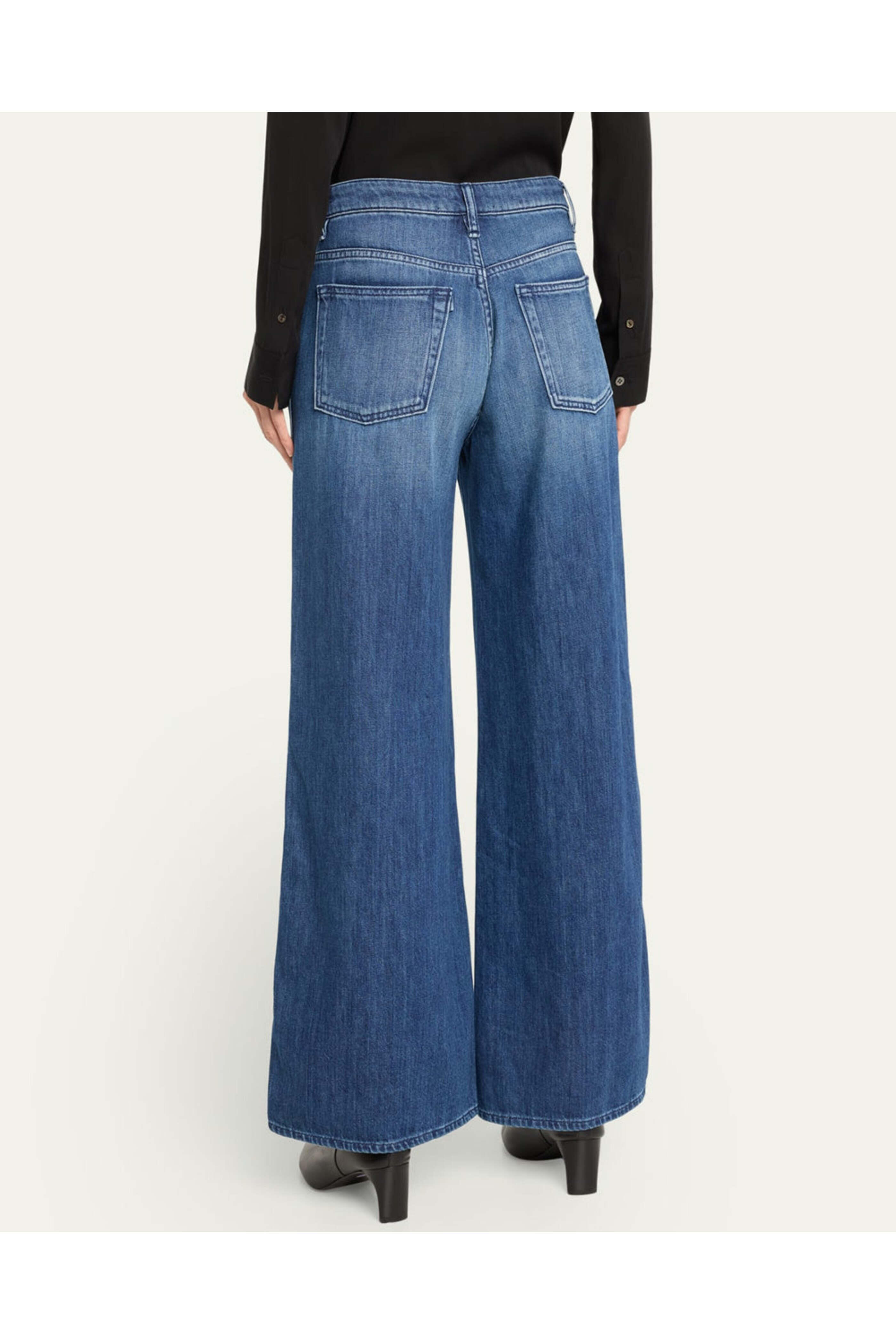 3x1 - The Kat Wide Leg Jean in Bright Night - view 4