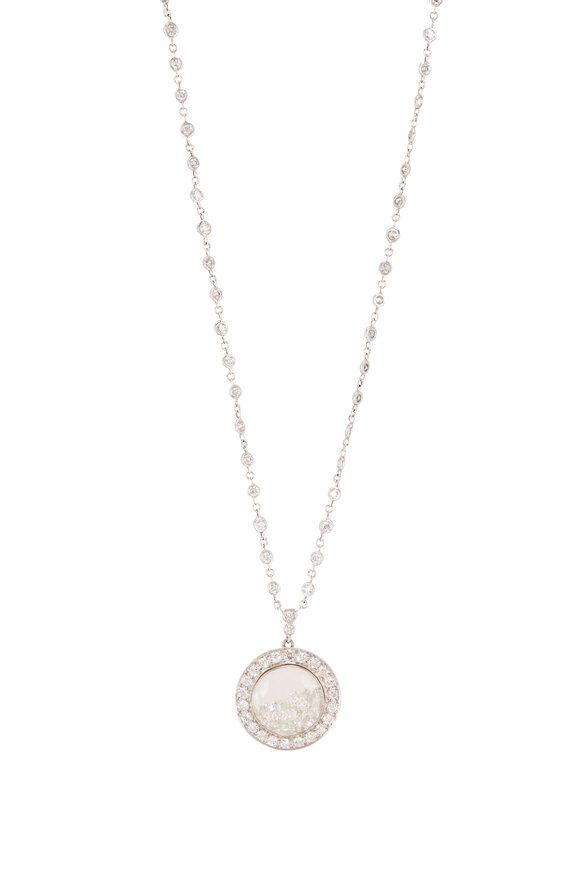 Renee Lewis White Gold Diamond Shake Necklace - view 1