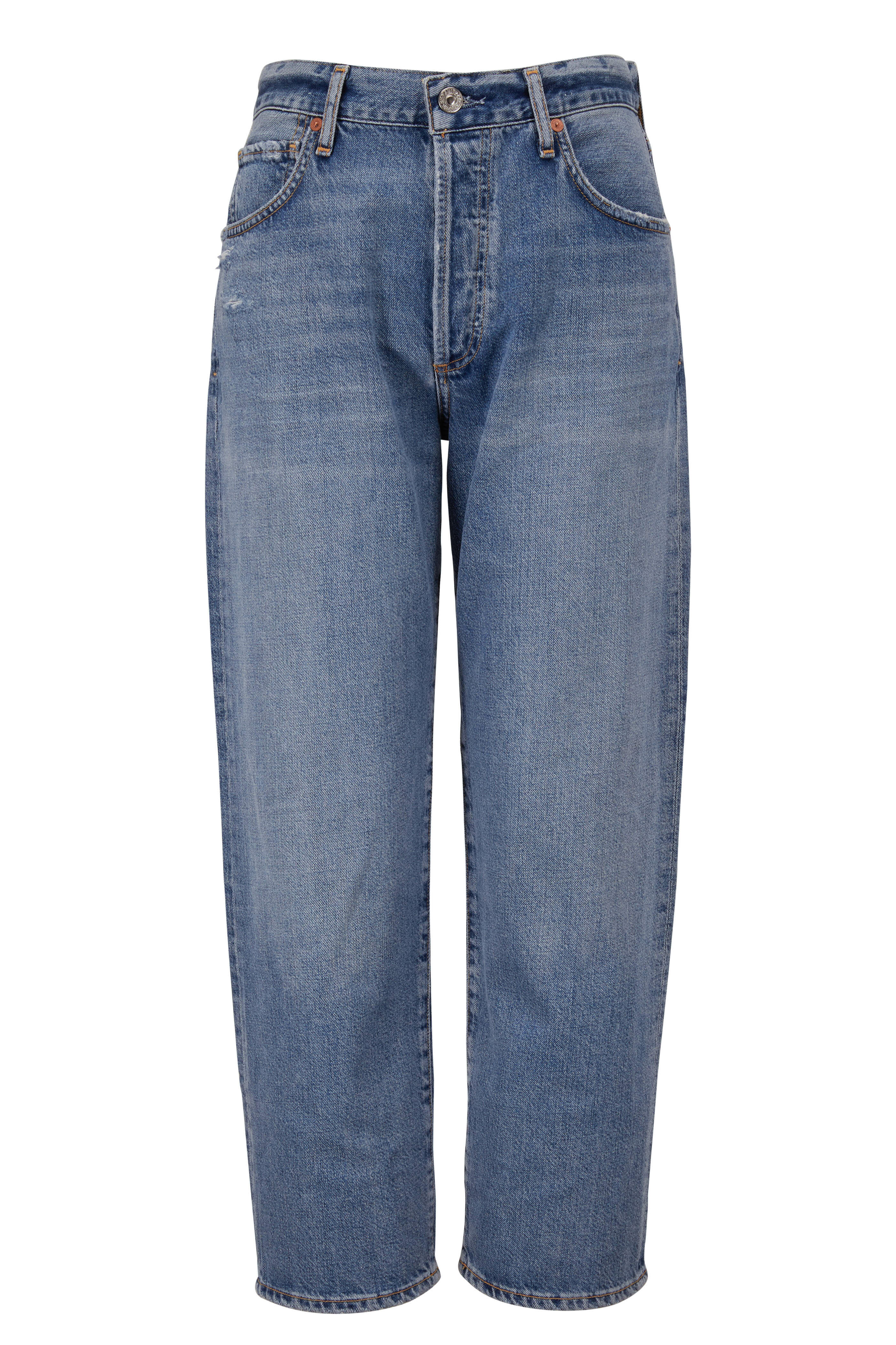 Citizens of Humanity - Emery Old Blue High-Rise Relaxed Crop Jean