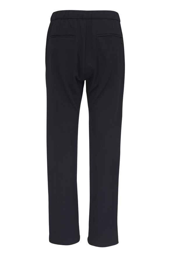 Deke Black Textured Drawstring Pant - view 2