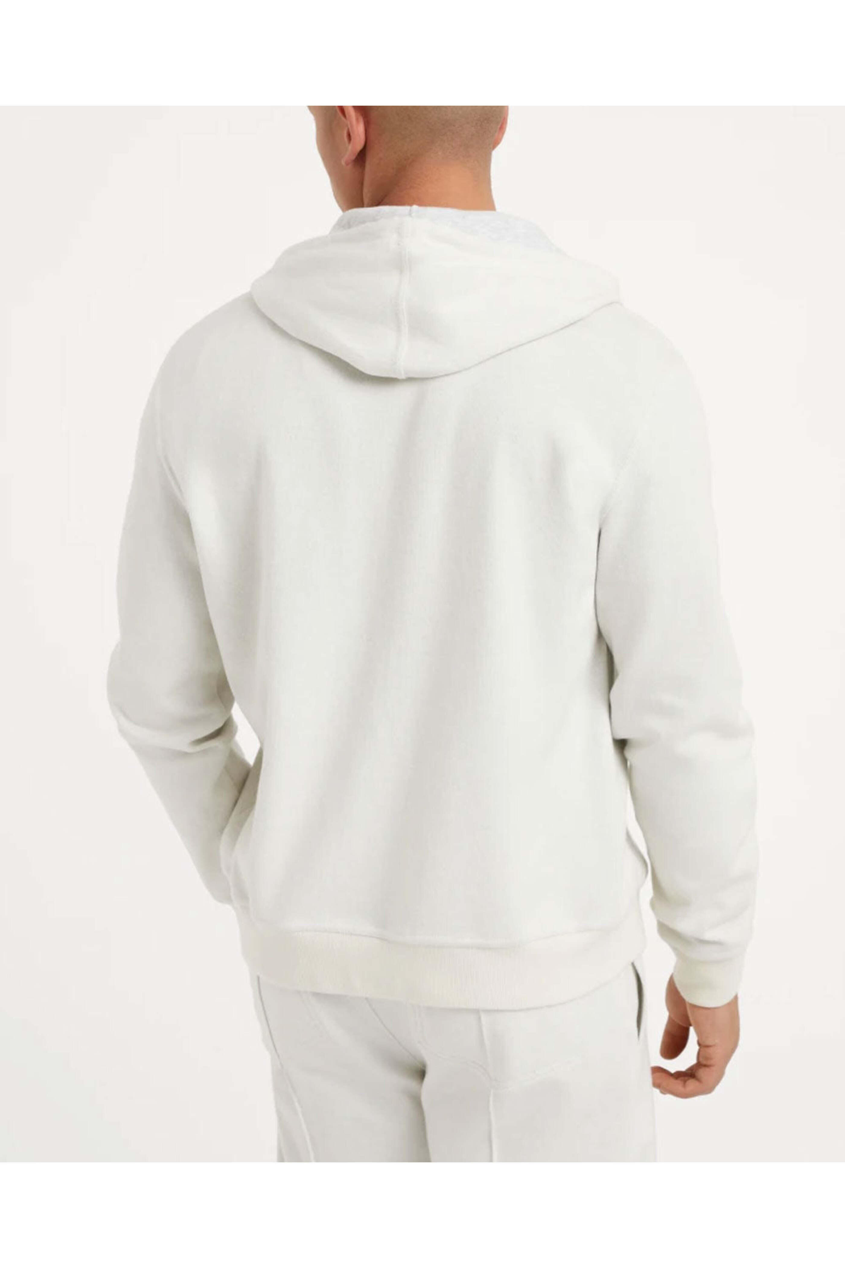 Brunello Cucinelli - White Cashmere Full Zip Hoodie