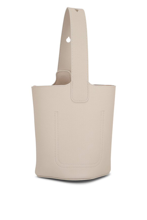 Loewe - White Soft Pebble Mini Bucket Bag 