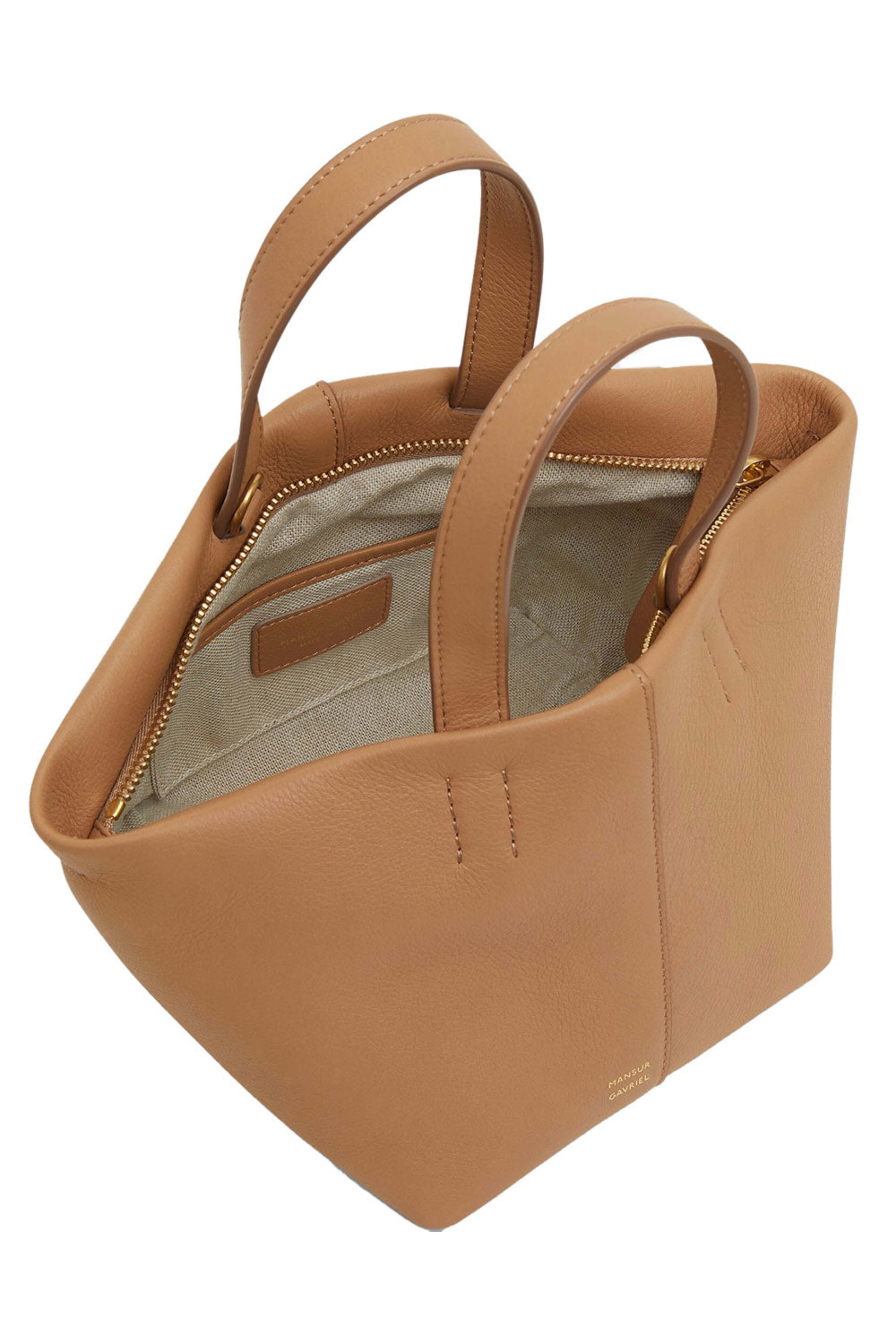 マンサーガブリエル ミニ トゥリパーノ 2way バッグ  tulipano Mansur Gavriel Calfskin Mini Tulipano Bag Latte Macchiato