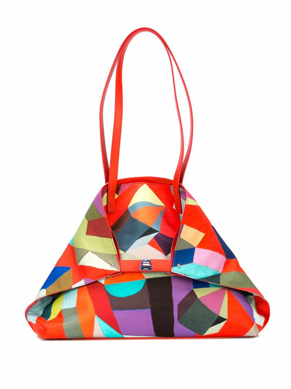 Akris - AI Multicolor Leather Medium Shoulder Bag