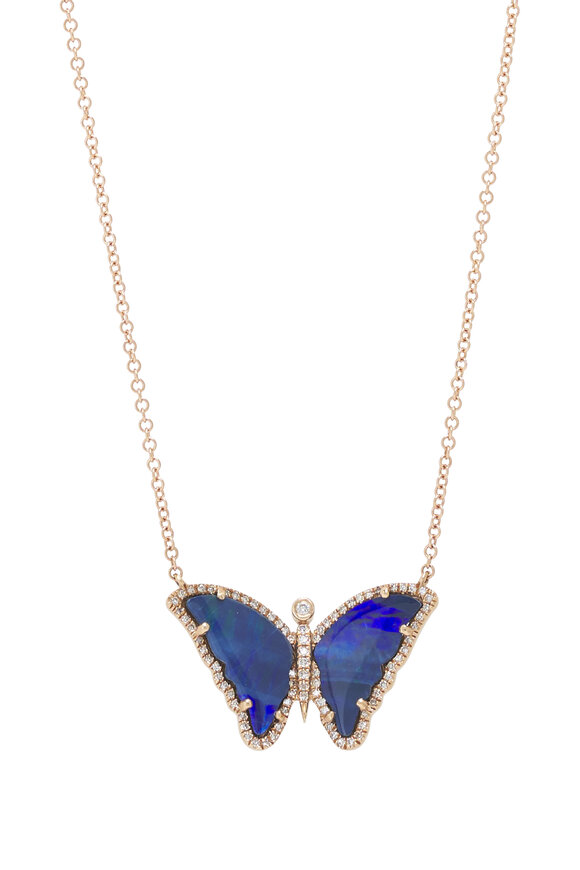 Kai Linz - Opal Butterfly Diamond Necklace