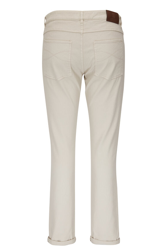 Brunello Cucinelli - Taupe Five Pocket Skinny Fit Jean