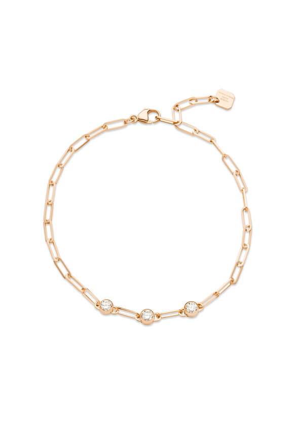 Nouvel Heritage - Classic Three Round Diamond Bracelet