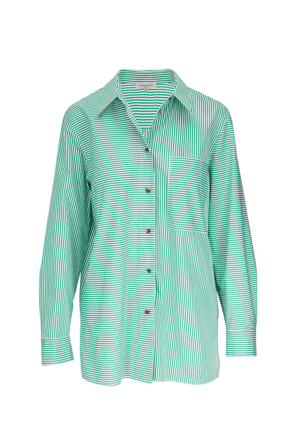 Lafayette 148 New York - Greyson Clover Green Shirt 