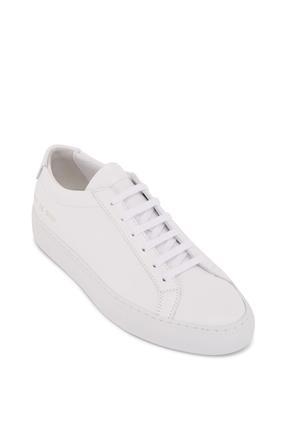 Woman by Common Projects - Achilles White Leather Low Top Sneaker