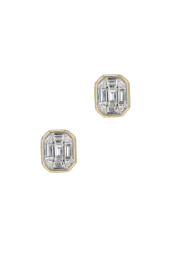 Kwiat 18k Yellow Gold Sunburst Earrings