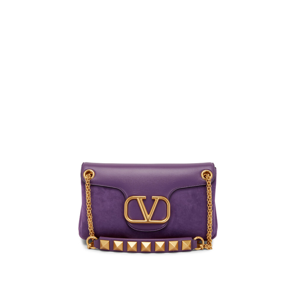 VLOGO Shoulder Bag in Indian Violet