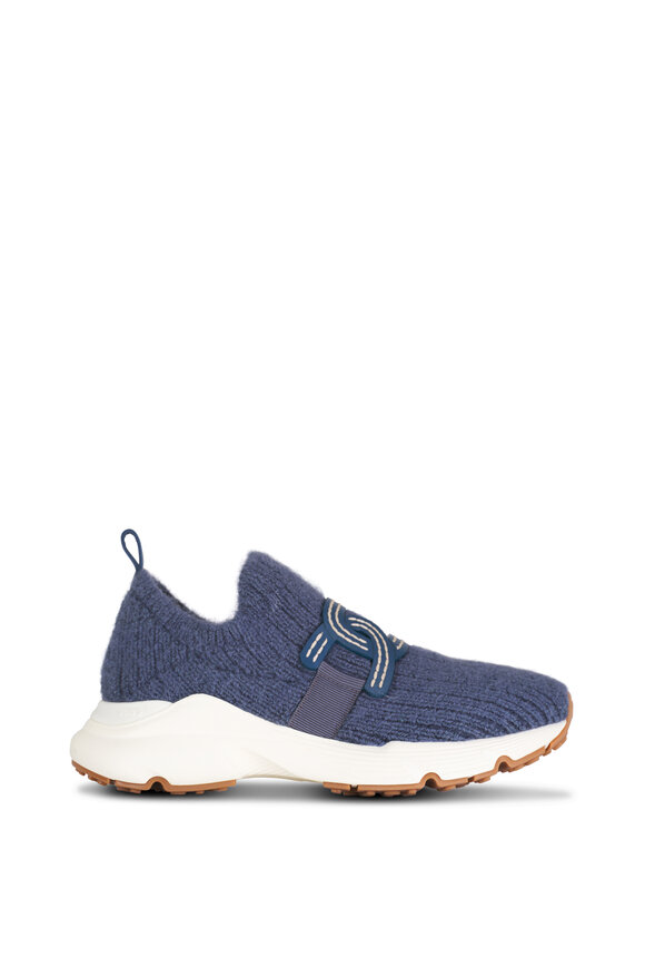 Tod's - Kate Gray Slip-On Fabric Sneaker