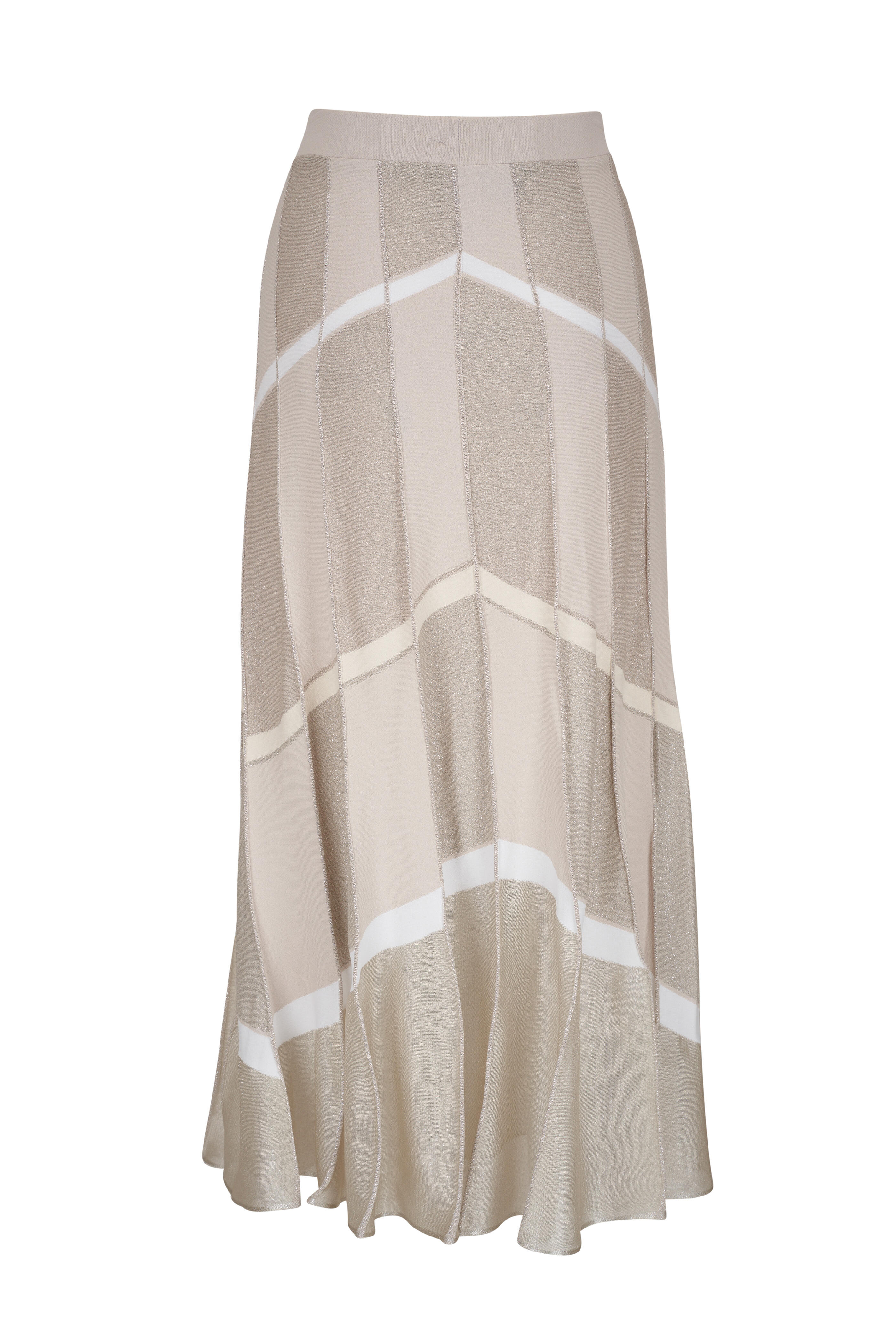 【関税＆送料込み】Fendi Waxed Linen Straight Midi Skirt Cl Skirt Linen Beige | Fendi