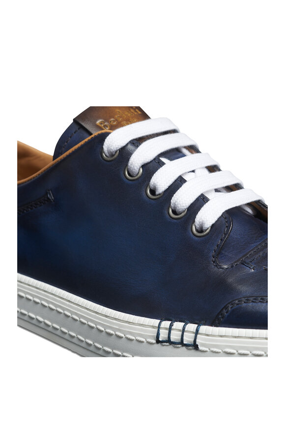 Berluti - Playtime Blue Profundo Leather Sneaker