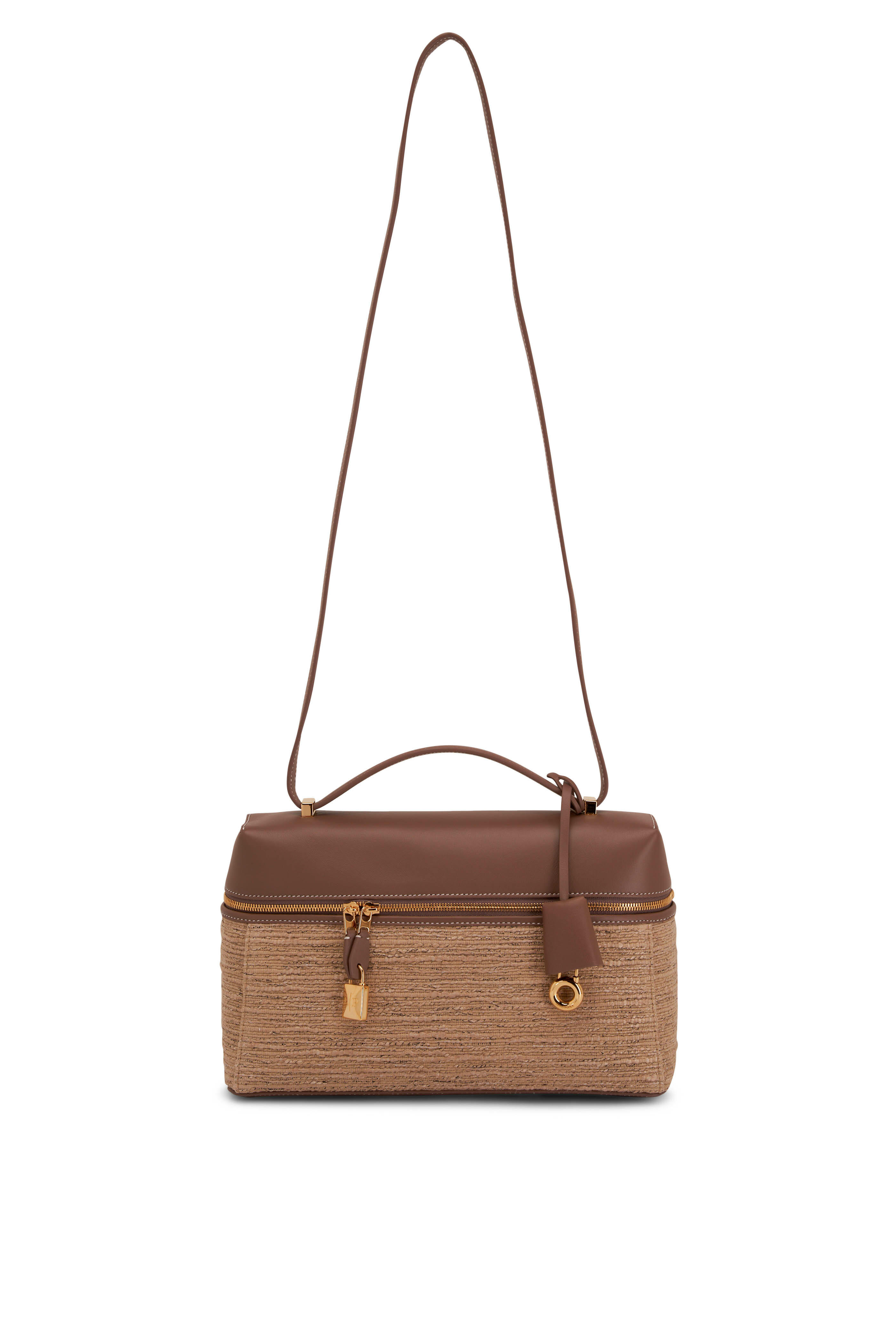 loro ロロ P pierce 04 Loro Piana - Extra L27 Rippled Linen Crossbody Bag