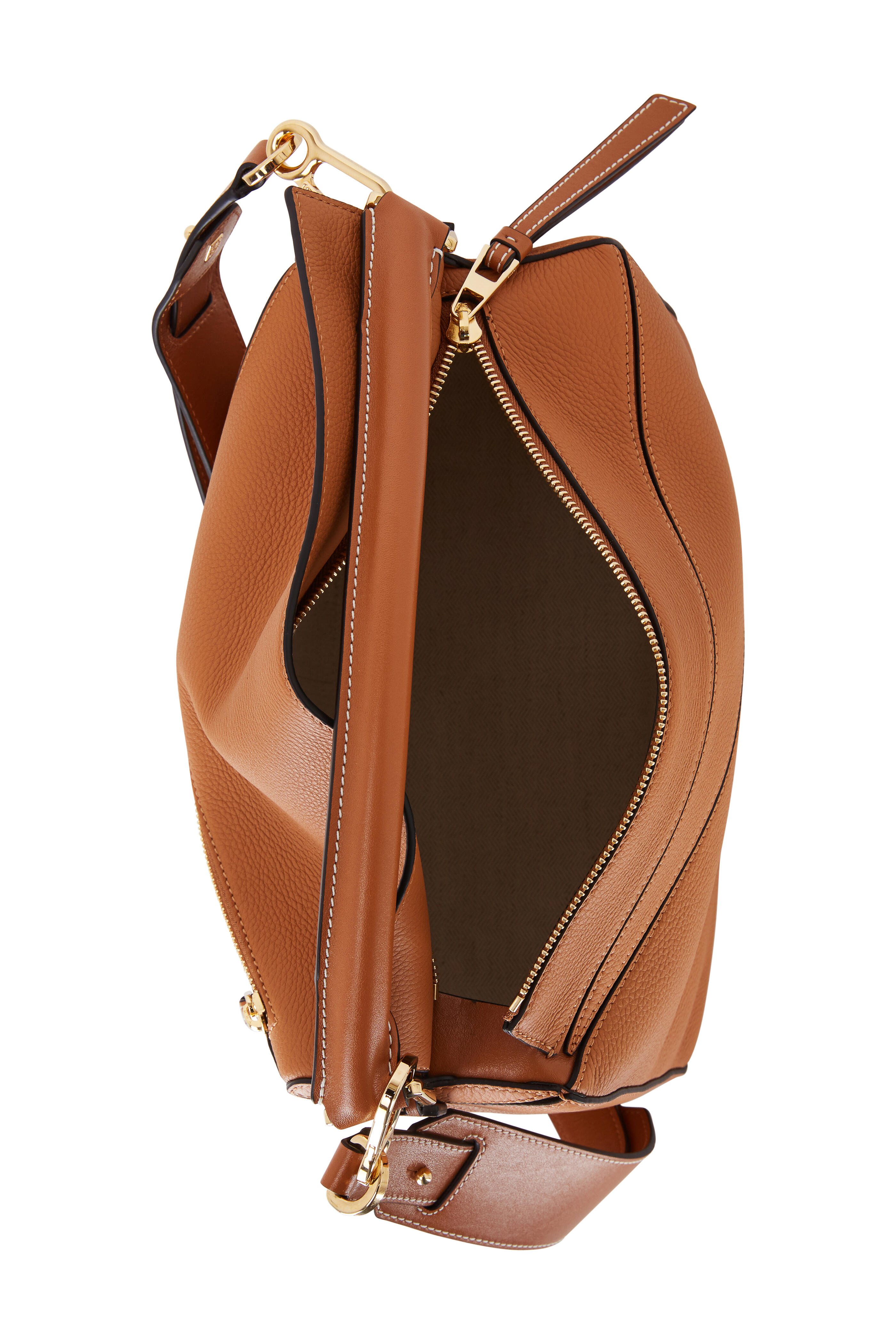 Loewe - Puzzle Caramel Leather Top Handle Bag