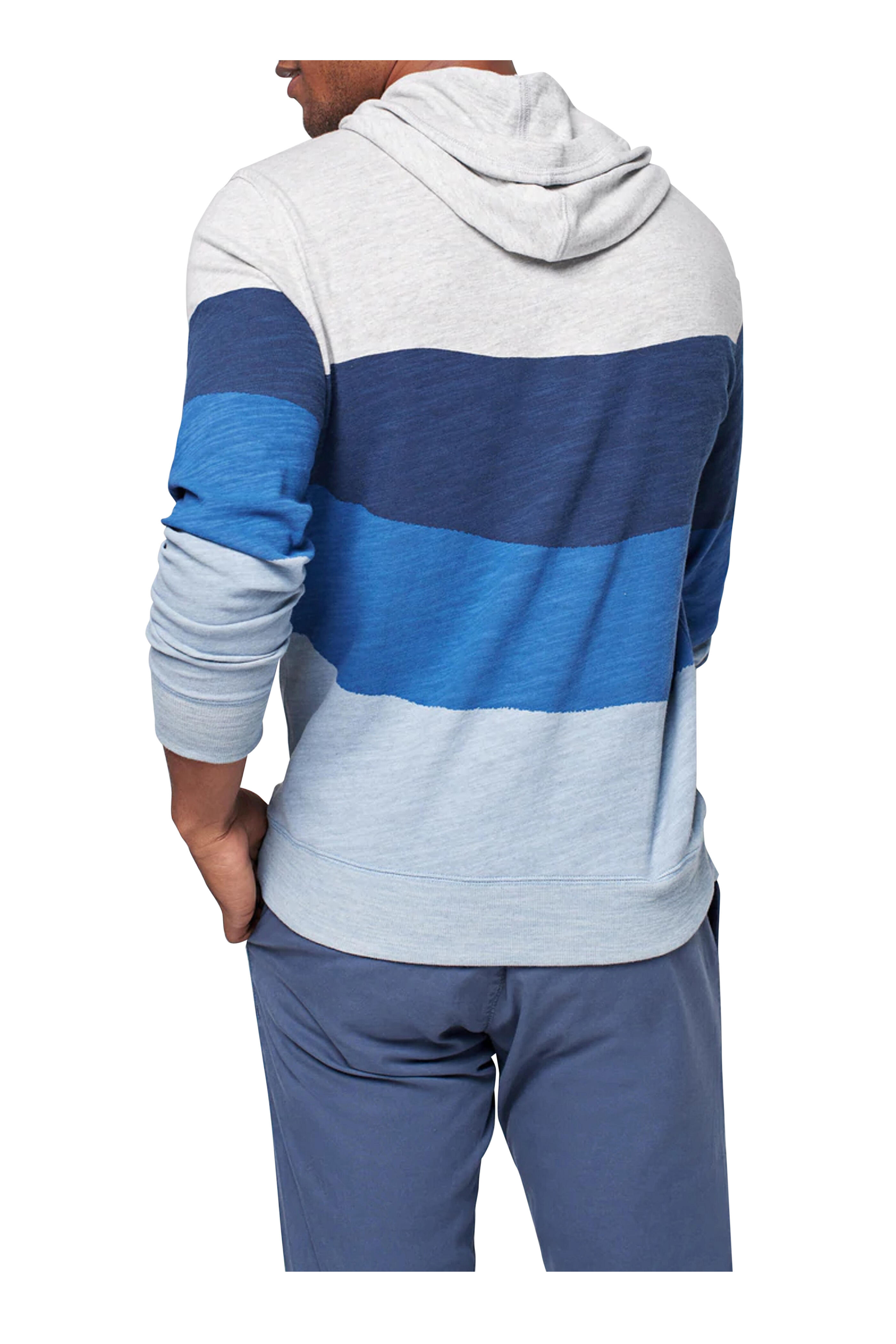 Faherty Brand - Sun & Wave Blue Storm Sunset Slub Hoodie