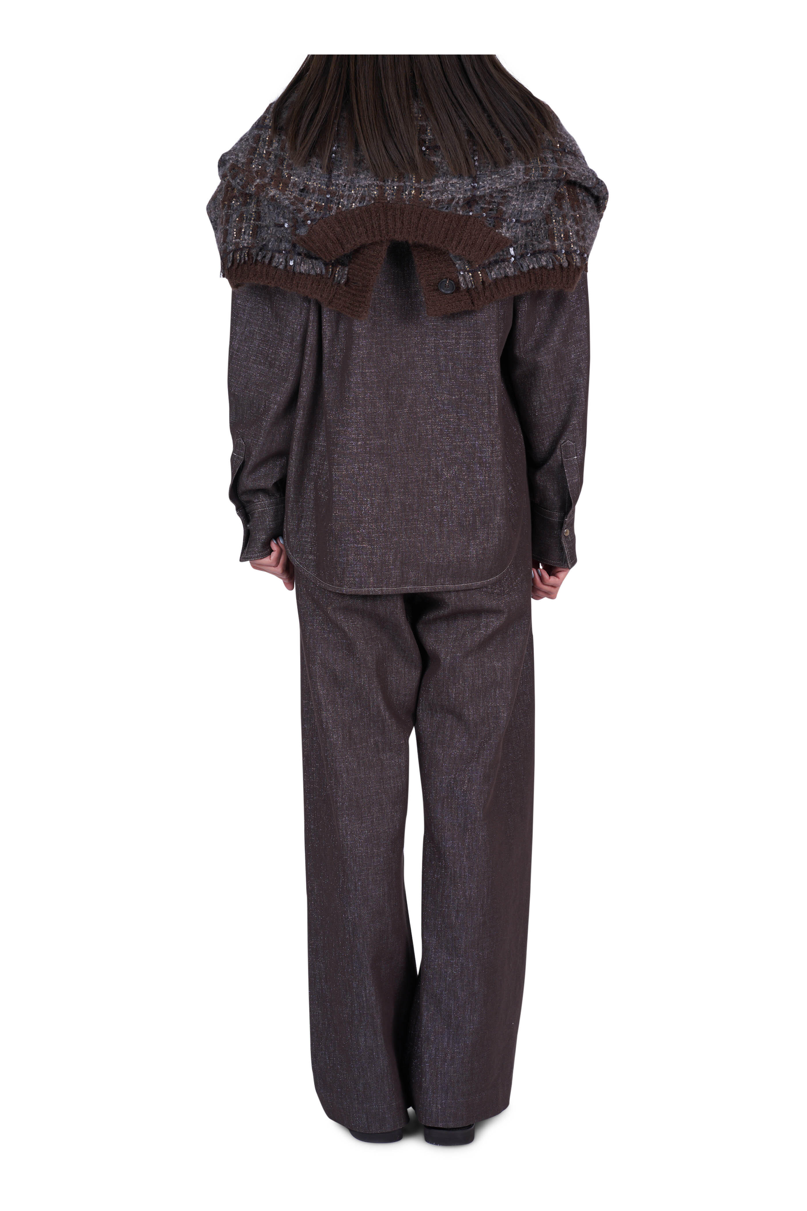 Brunello Cucinelli - Sparkling Brown Loose Five Pocket Pant