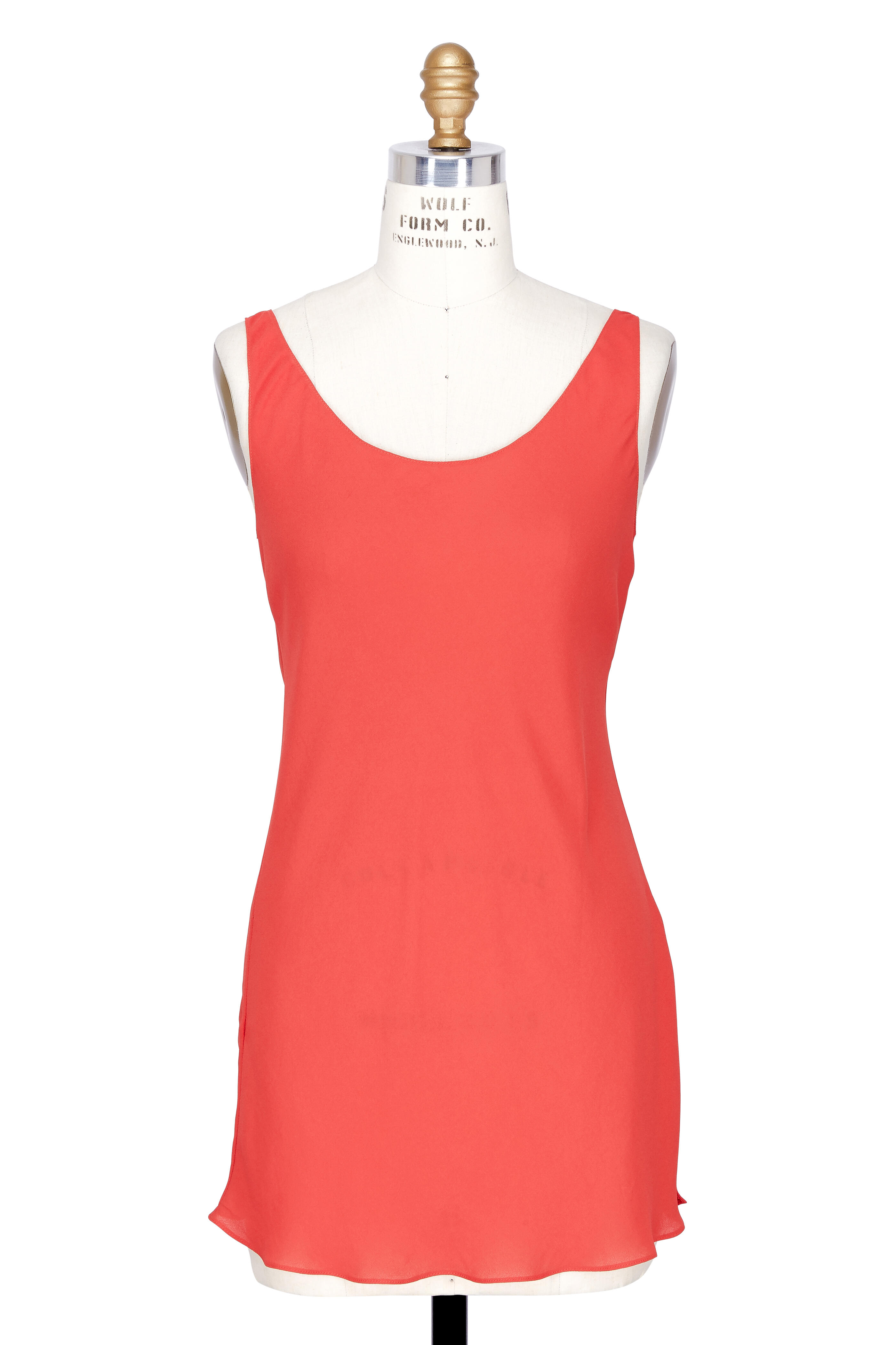 Peter Cohen - Coral Scoop Neck Long Tank