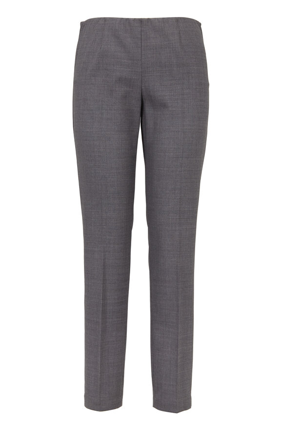 Brunello Cucinelli - Charcoal Gray Wool Pull-On Ankle Pants