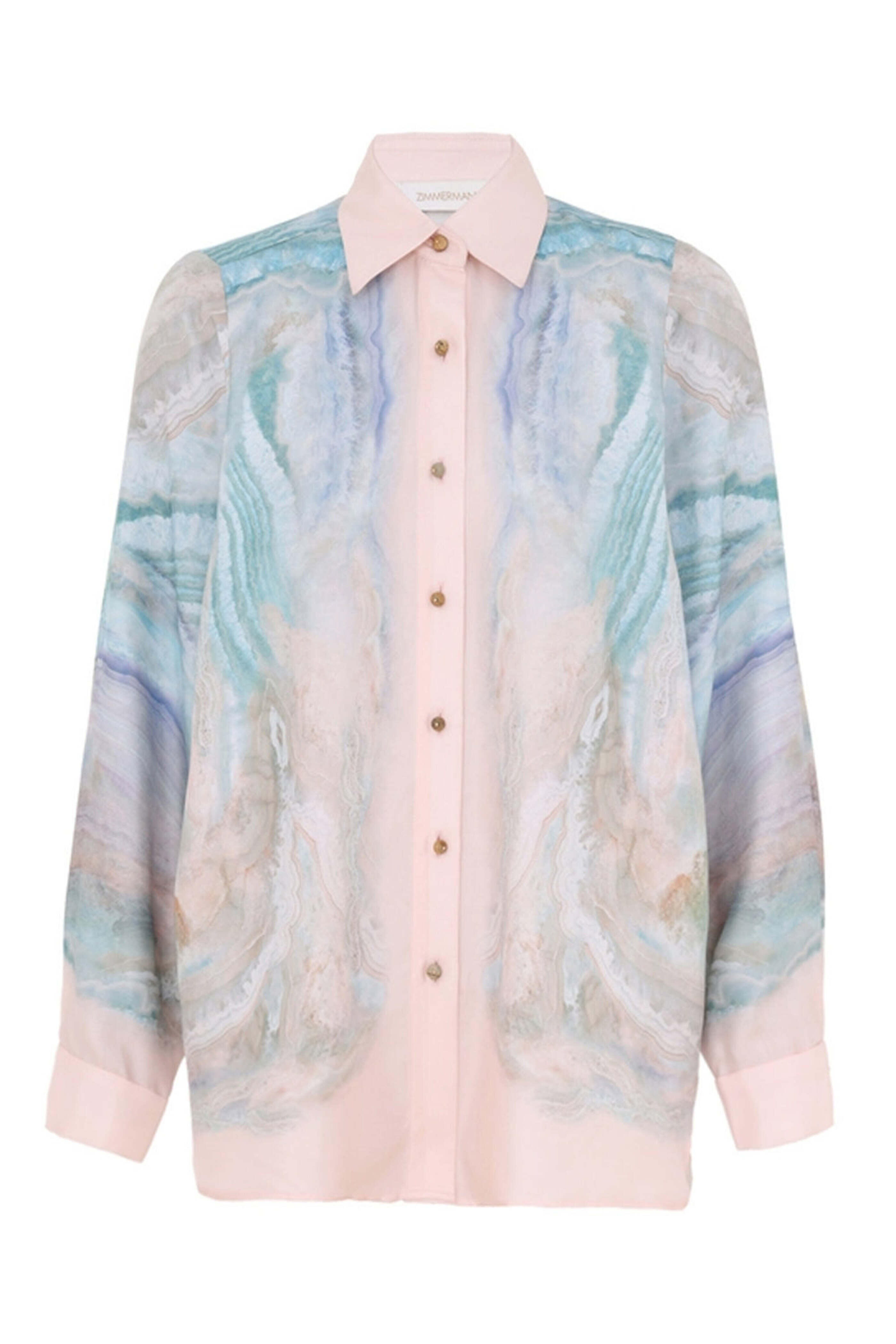 Tシャツ・カットソー Zimmermann SS25 'Illuminate Billow' blouse (3979TS251 CORF) 3.3979ts251.corf.coral-