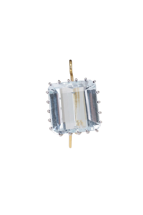 Renee Lewis 18k White Gold Aquamarine Mismatched Earrings - view 3