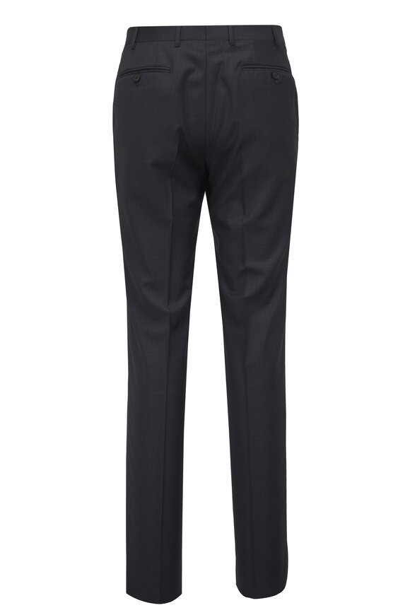Canali Gray Tonal Plaid Wool Suit - view 5