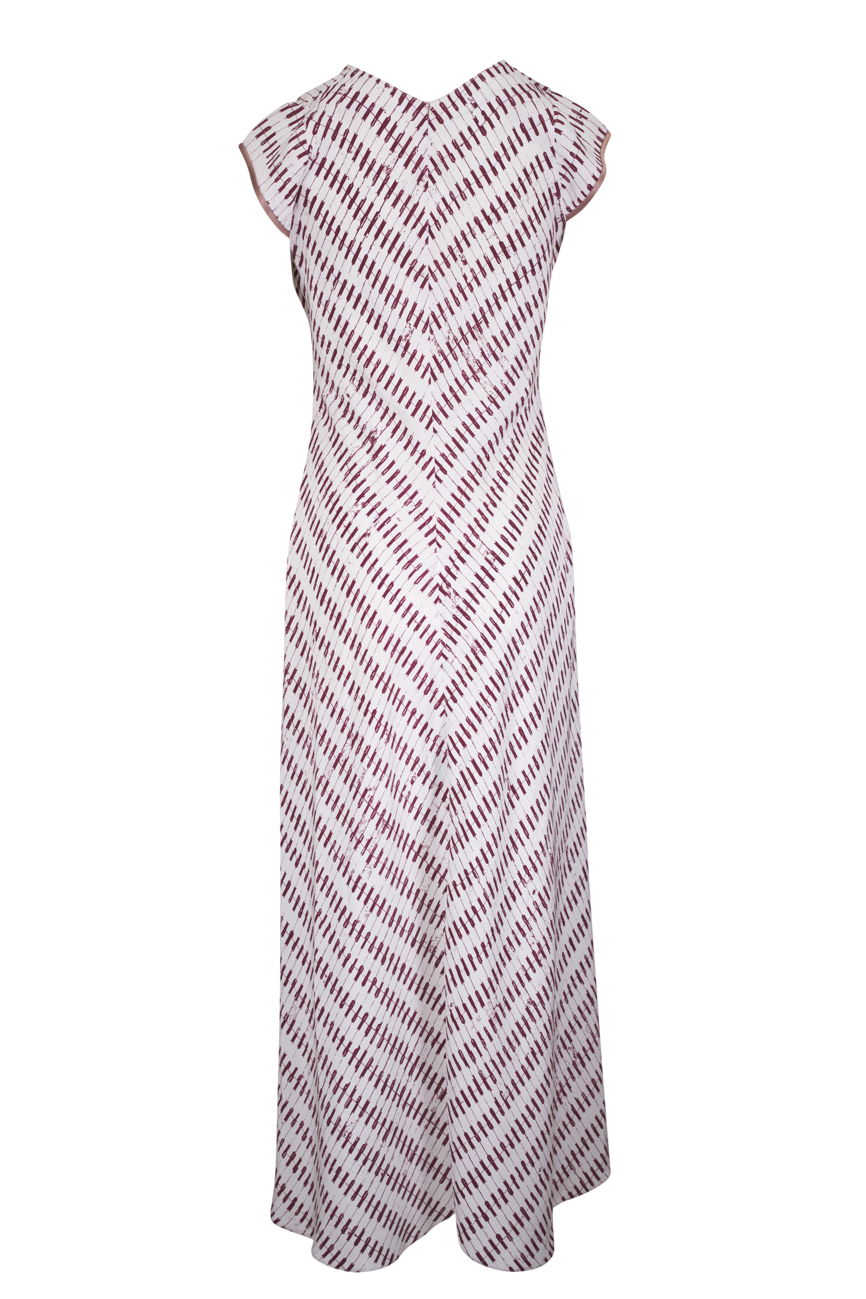 Peter Cohen - Slake Andorra Brown Print 3-Ply Silk Dress