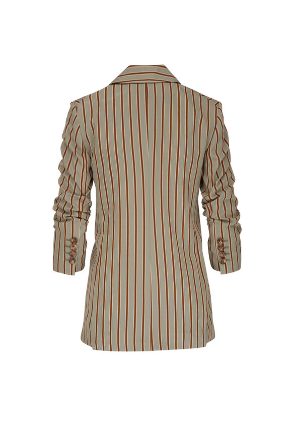 Veronica Beard - Kiernan Seafoam Multi Striped Dickey Jacket 