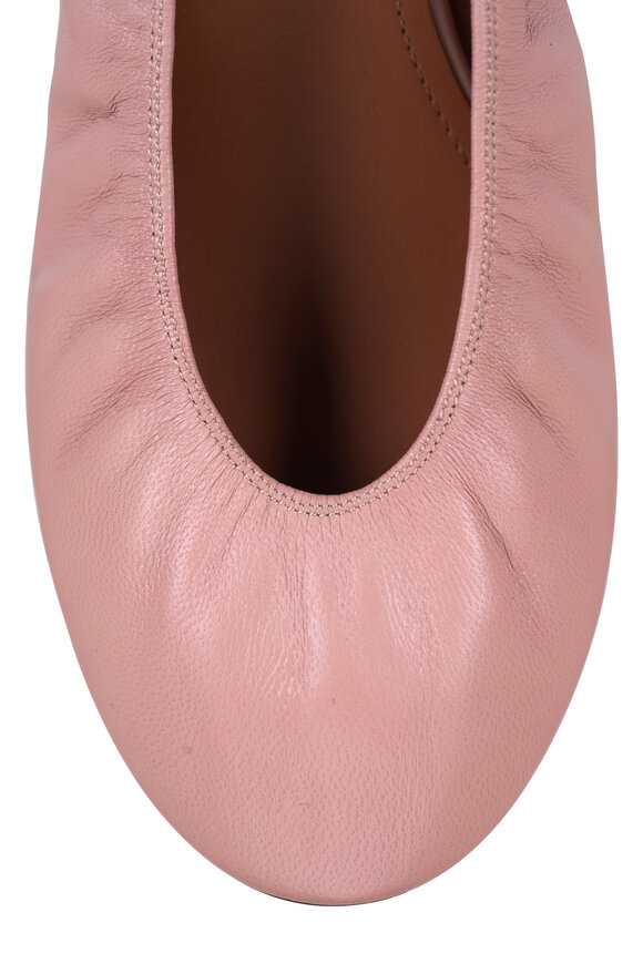 Lanvin Ballerina Dark Beige Leather Flat - view 4