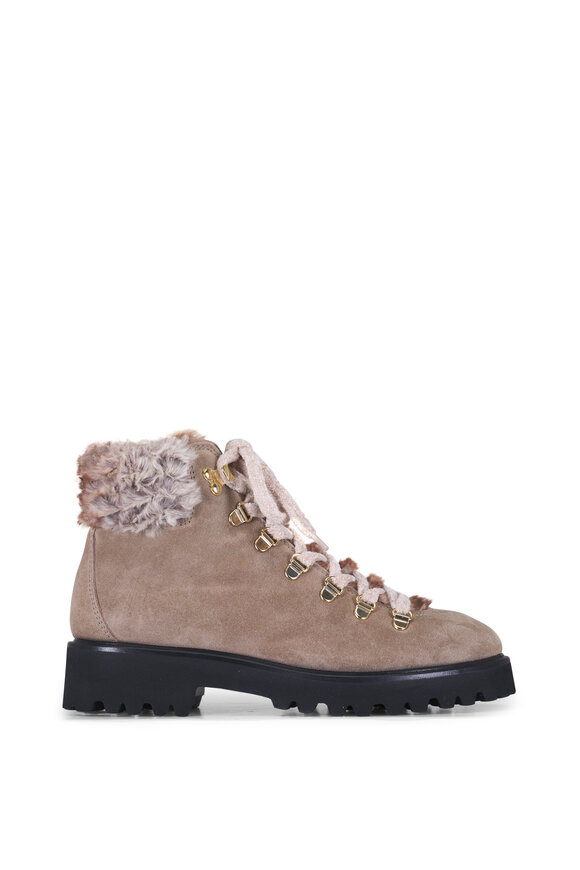 AGL - Goldie Mountain Taupe Suede Laceup Boot