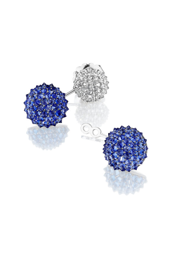 Nam Cho - Double Half Ball Drop Earrings