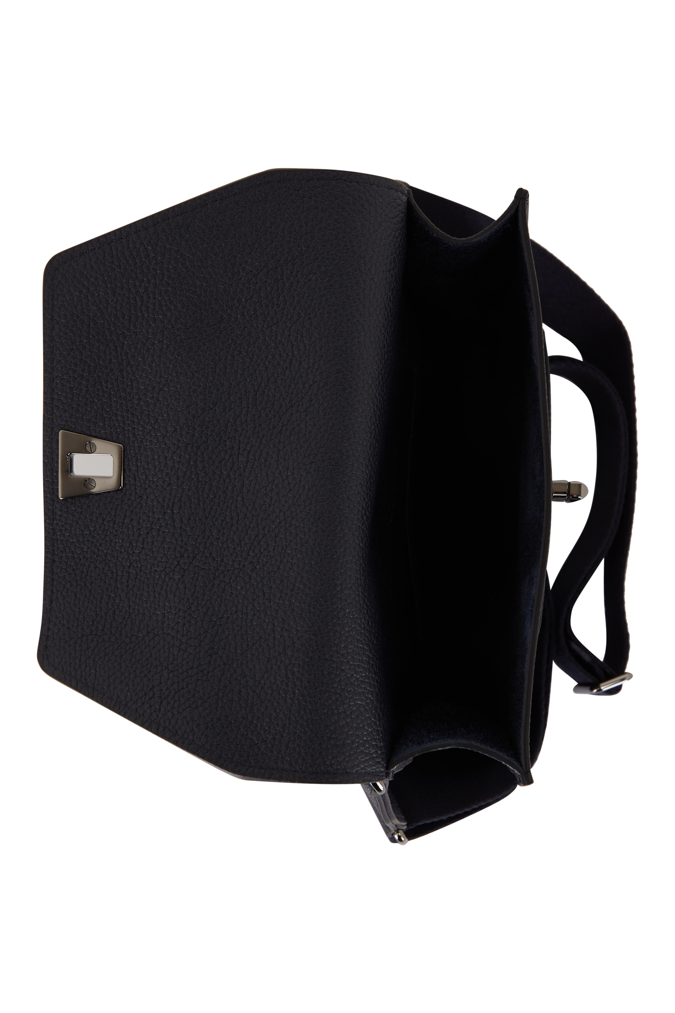 Akris - Small Anouk Denim Leather Messenger Bag | Mitchell Stores