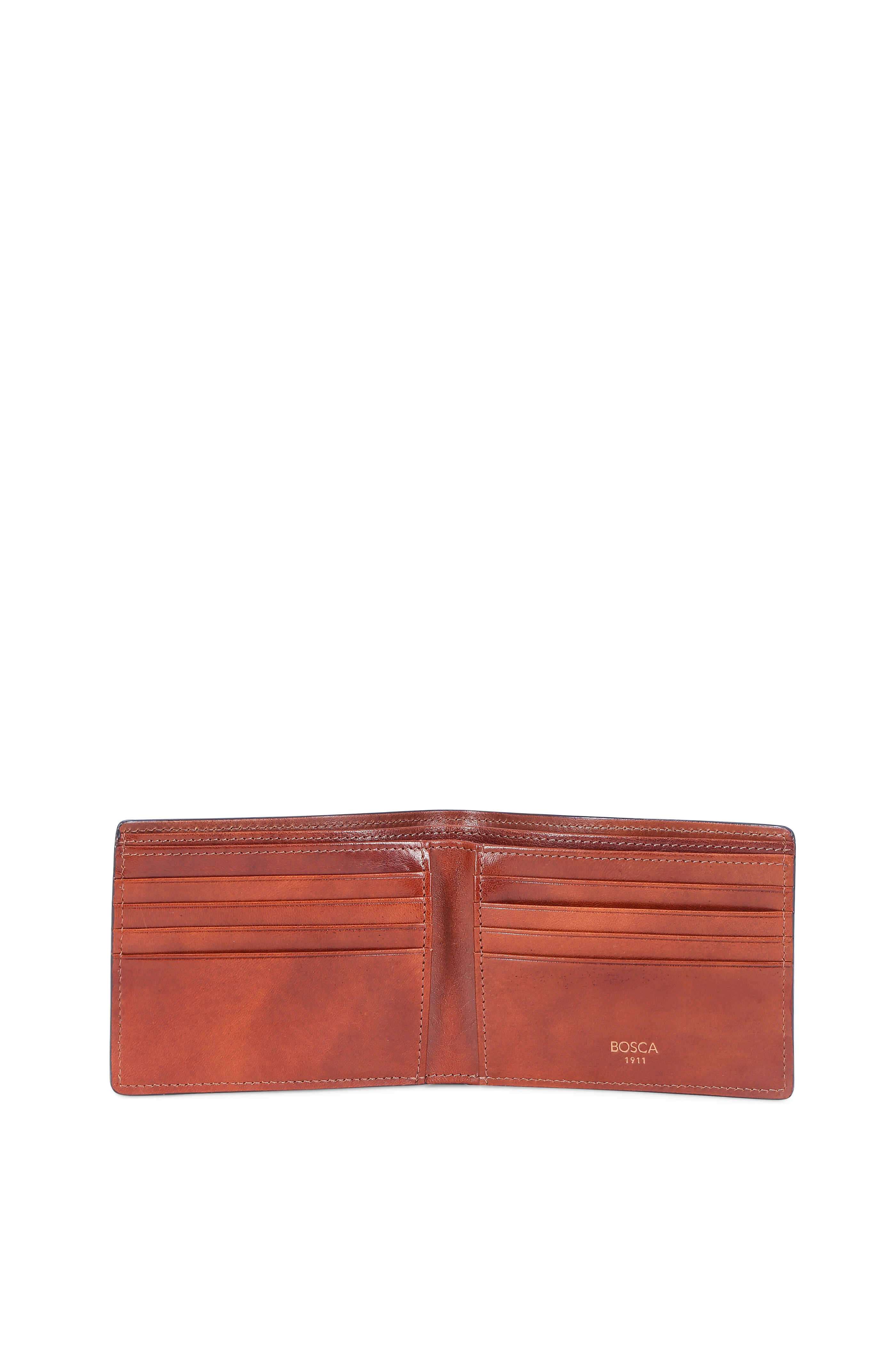 Bosca - Amber Deluxe Executive Eight Pocket Wallet