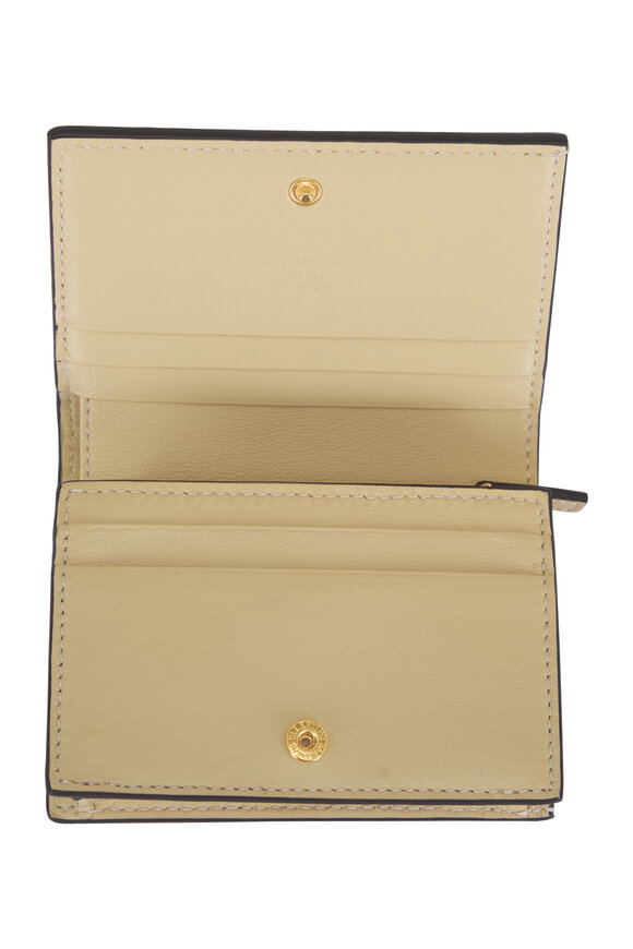 Valentino Garavani Vlogo Natural Leather Wallet - view 4