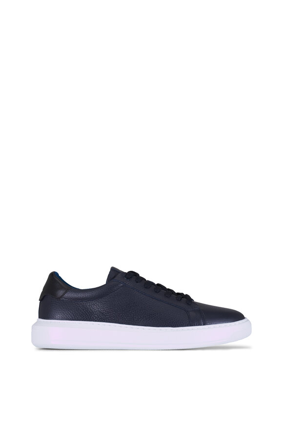 G Brown Puff Navy Leather Sneaker - view 3