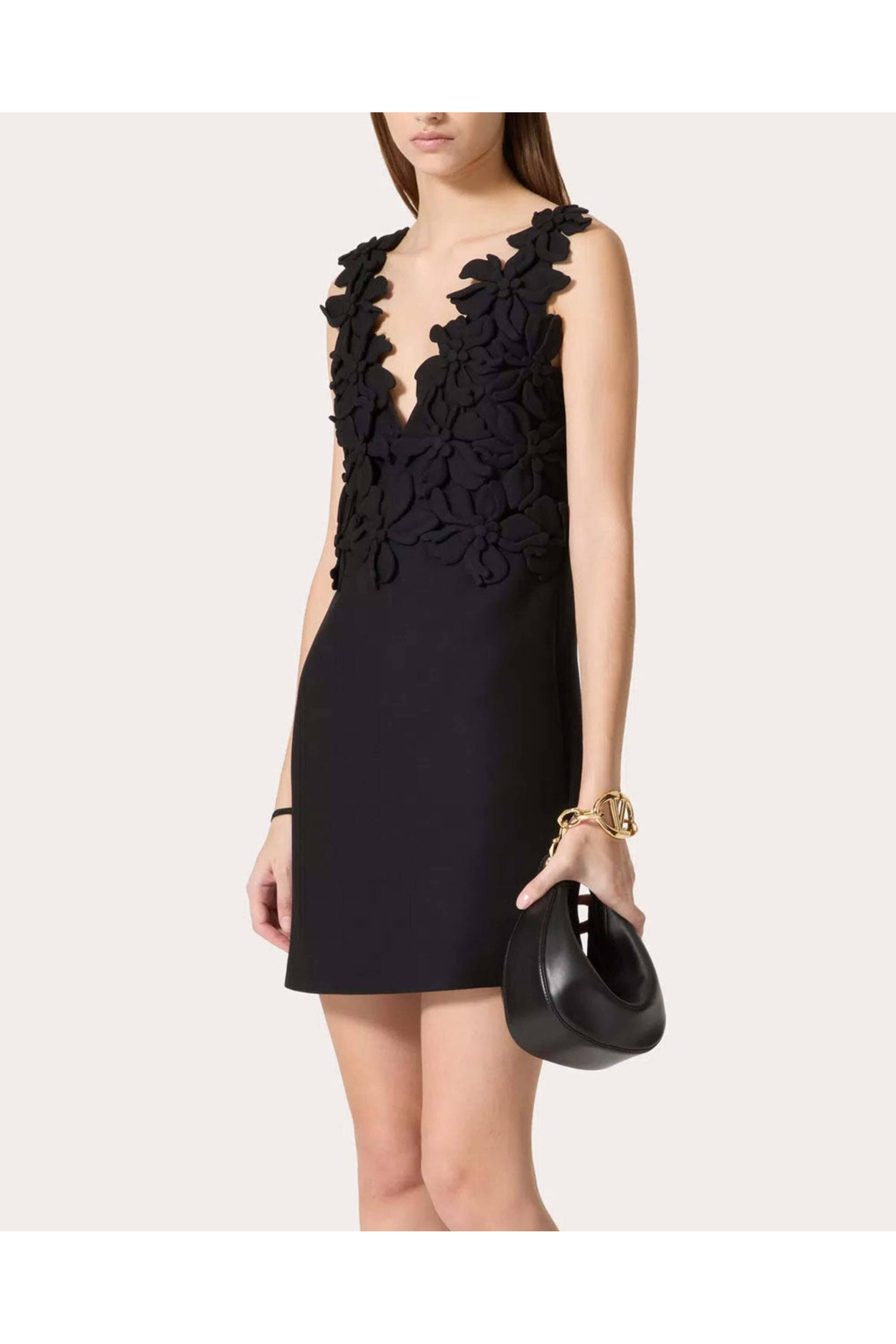 Valentino Garavani - Mini Moon Vlogo Bag in Black