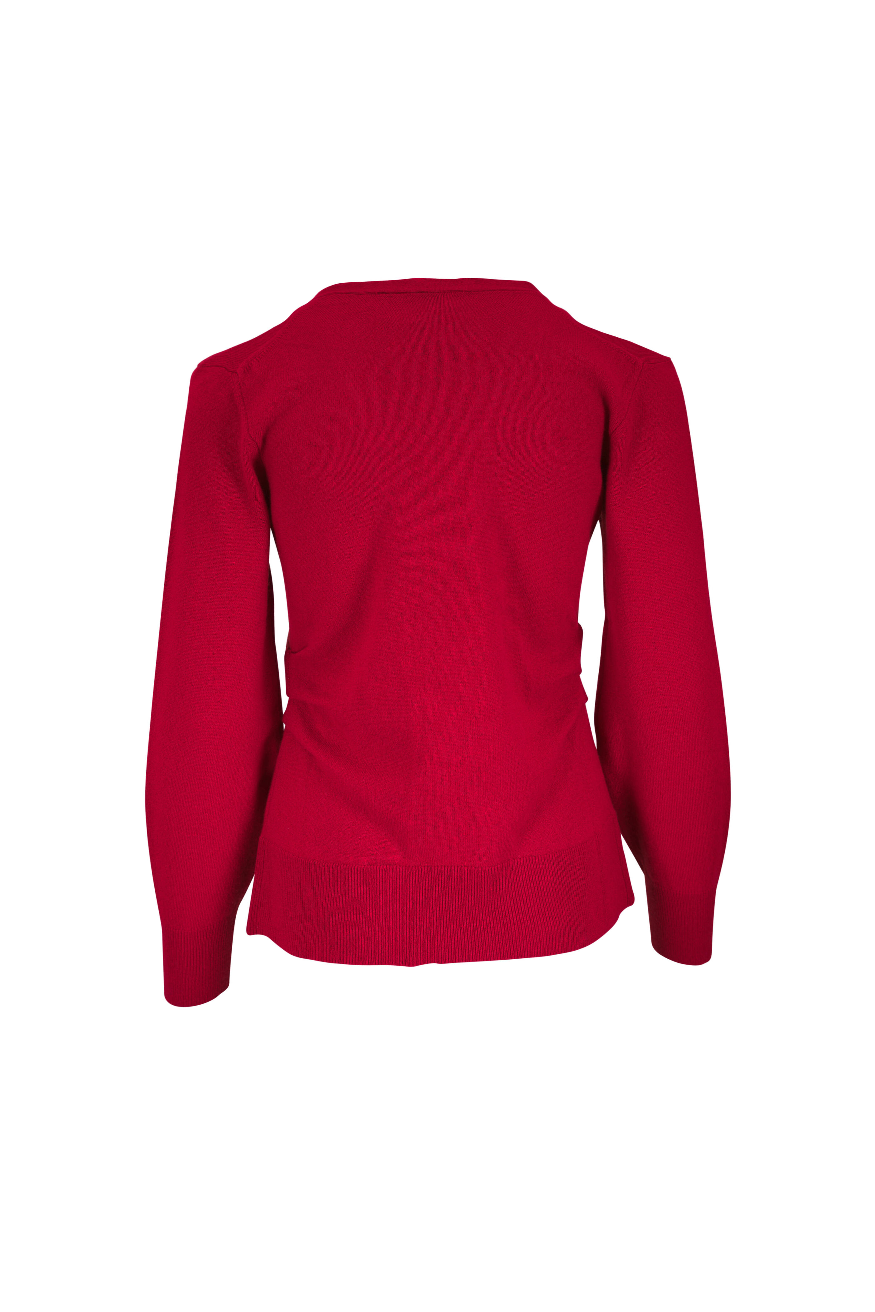 Veronica Beard - Lamotte Red Cashmere Cardigan
