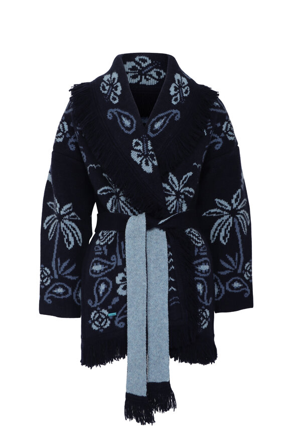 Alanui Glimpse Of Eden Midnight Cardigan