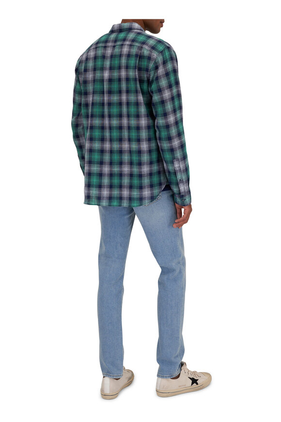 Vince -  Del Mar Blue Plaid Sport Shirt