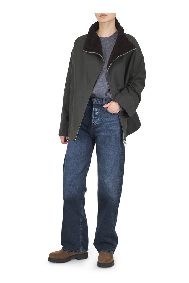 Designer outfit featuring Mable Graphite Cashmere Sweater  and Heroic Toast Suede Zip Boot