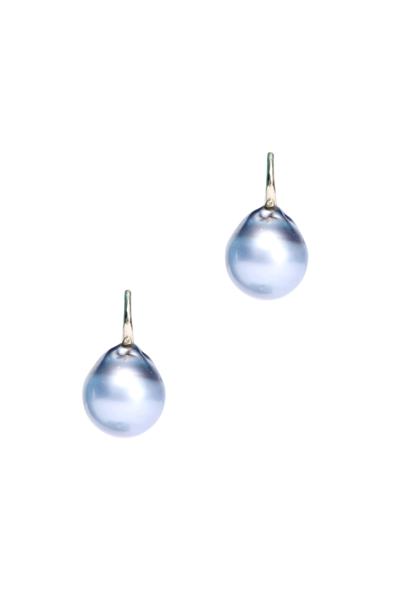 Ray Griffiths Baroque Tahitian Pearl Earrings