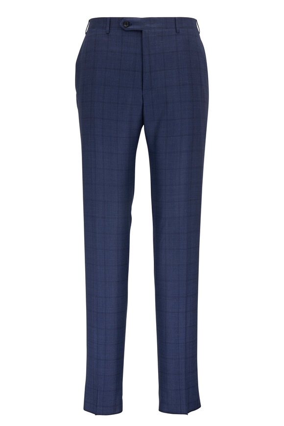 Canali - Navy Wool & Silk Suit