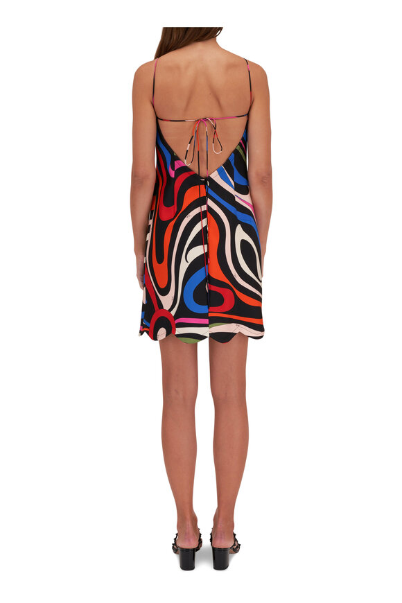 Pucci - Marmo Print Silk Twill Mini Dress 