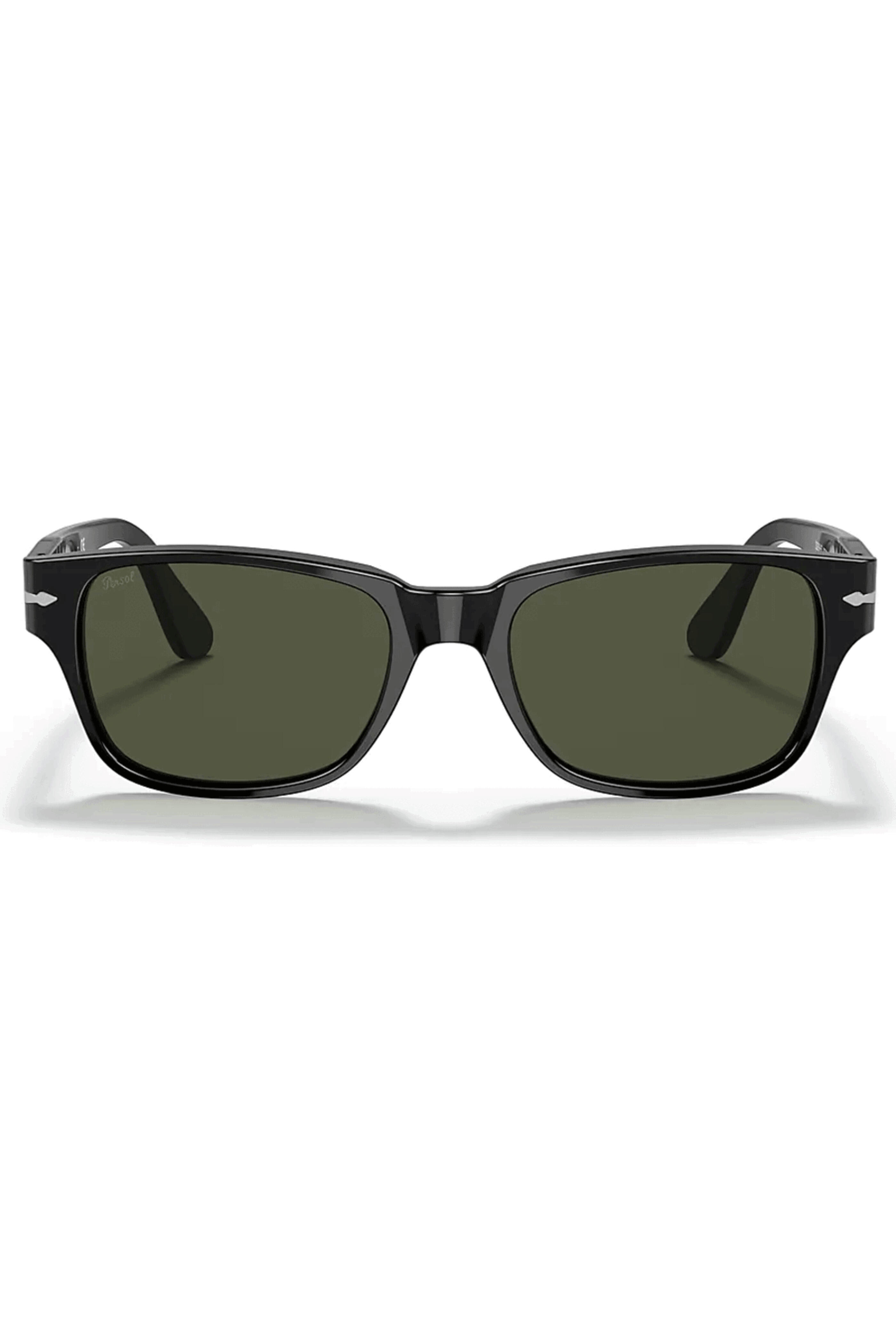 Persol - Black With Green Lens Sunglasses