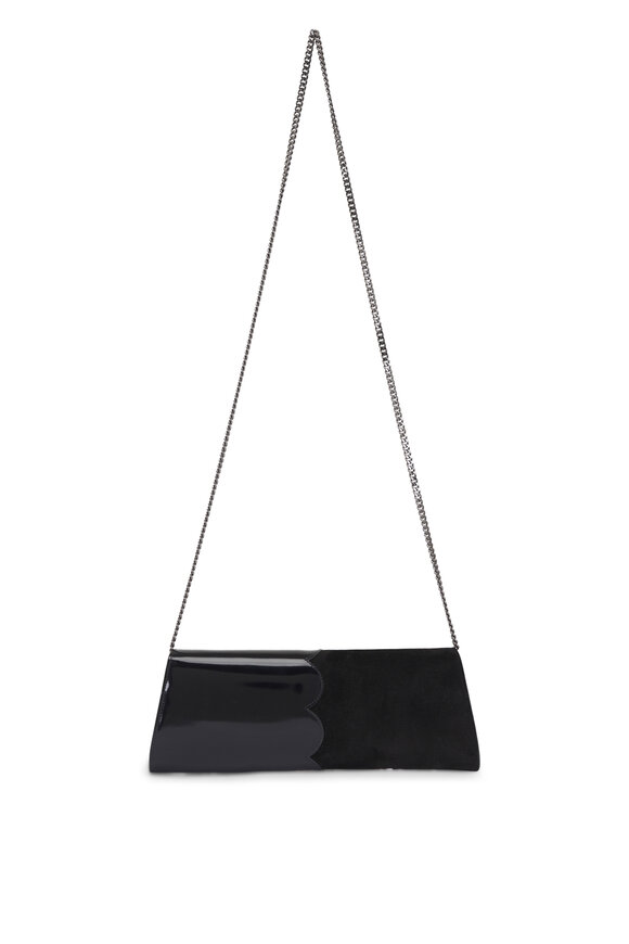 Akris Anouk Small Leather & Suede Trapezoid Clutch - view 2