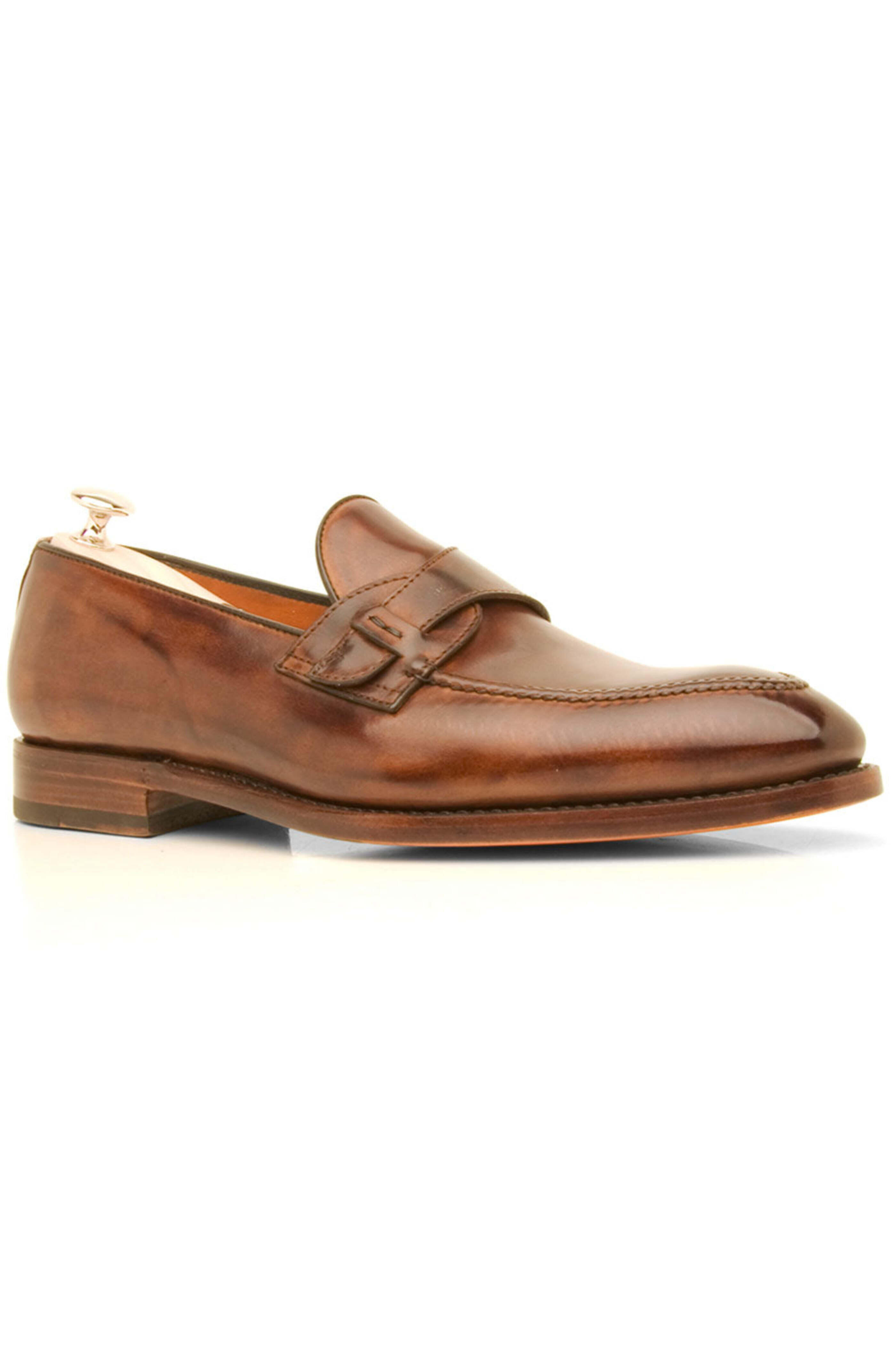 Bontoni - Riviera Loafer in Light Chocolate | Mitchell Stores