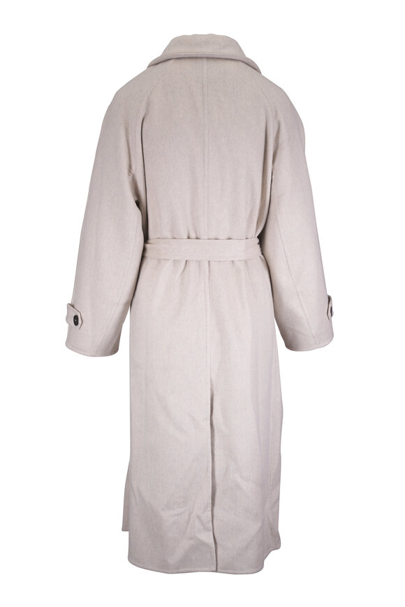 Brunello Cucinelli Pearl Cashmere Asymmetric Coat - view 5