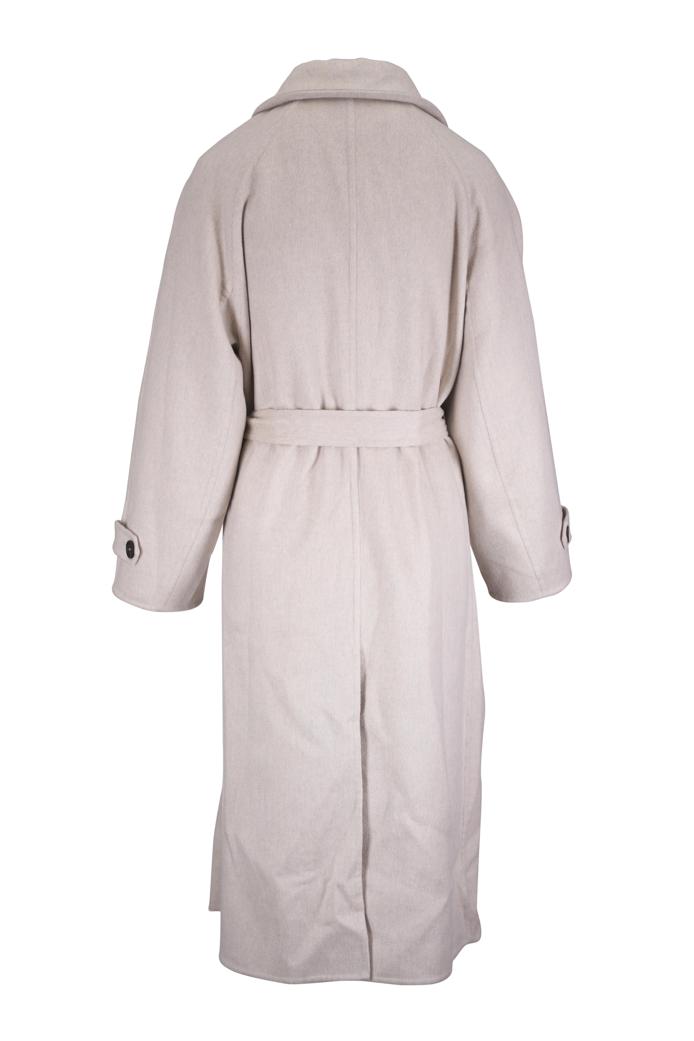Brunello Cucinelli - Pearl Cashmere Asymmetric Coat - view 5